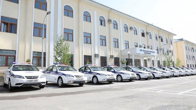 Изрображение 'Автопарк ППС ГУВД Ташкента пополнился новыми автомобилями'