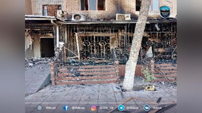 Изрображение 'Пожар в магазине и салоне красоты в Яшнабадском районе произошел из-за поджога'
