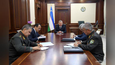 Изрображение 'Охрану и защиту Госграницы обсудили на совещании с Президентом'