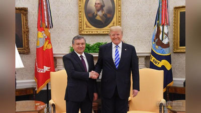 Изрображение 'ГЛАВЫ УЗБЕКИСТАНА И США ПРОВЕЛИ БЕСЕДУ В ОВАЛЬНОМ КАБИНЕТЕ БЕЛОГО ДОМА'