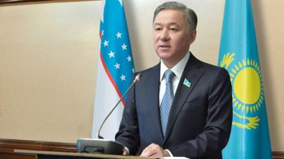 Изрображение 'Глава казахстанского парламента прибыл с визитом в Узбекистан'