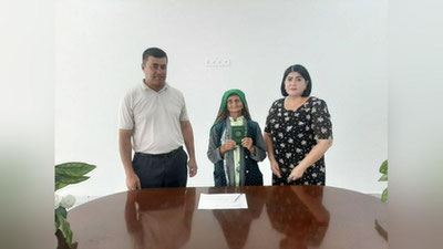 Изрображение 'Пенсионерка из Джамбая в возрасте 74 лет впервые получила свидетельство о рождении'