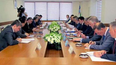 Изрображение 'МИНИСТРЫ ЭКОНОМИКИ УЗБЕКИСТАНА И РОССИИ ПРОВЕЛИ ВСТРЕЧУ В ТАШКЕНТЕ'