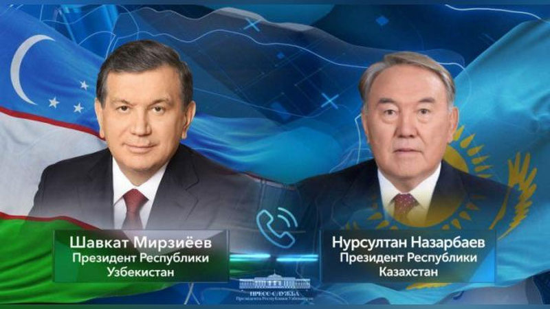 Изрображение 'ШАВКАТ МИРЗИЁЕВ ПЕРЕГОВОРИЛ ПО ТЕЛЕФОНУ С НУРСУЛТАНОМ НАЗАРБАЕВЫМ'