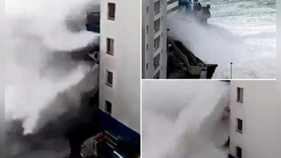 Изрображение 'ГИГАНТСКИЕ ВОЛНЫ ОБРУШИЛИ БАЛКОНЫ ОТЕЛЯ В ИСПАНИИ (ВИДЕО)'