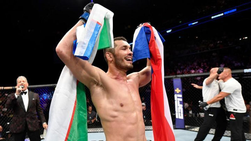 Изрображение 'Узбекистанец Махмуд Мурадов с победы дебютировал в UFC (видео)'