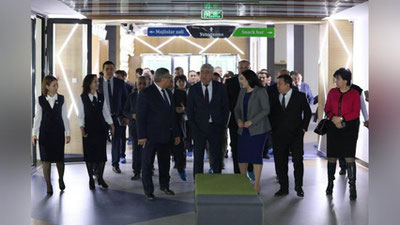 Изрображение 'Глава Минвуза посетил школу и музей имени Абдуллы Кадыри'