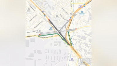 Изрображение 'Столичные власти немного облегчили проезд у строящейся развязки в Яшнабаде'