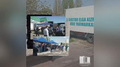 Изрображение 'На Фархадском рынке имеются все продукты, однако стоять в очереди не рекомендовано'