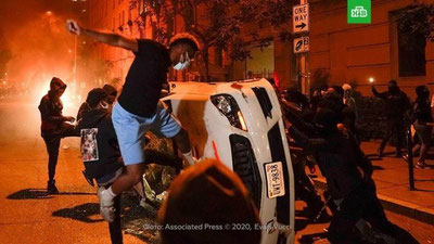 Изрображение 'В США массовыми беспорядками охвачены уже более ста городов (видео)'