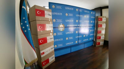 Изрображение 'Турецкое агентство ТИКА передало 5 тысяч комплектов средств защиты для клиник Узбекистана'
