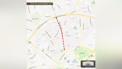 Изрображение 'В Ташкенте на два дня закрыли два участка дорог'