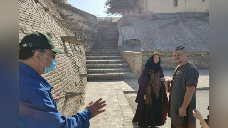 Изрображение 'В Бухаре проходят съемки нового фильма Зульфикара Мусакова'