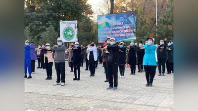 Изрображение 'В движении - жизнь: самаркандские медики призывают к физической активности (фото)'