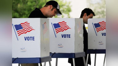 Изрображение 'В США завершилось голосование на выборах президента'