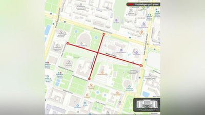 Изрображение 'В Ташкенте участки двух улиц в центре будут временно закрыты для движения'