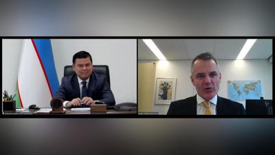 Изрображение 'Замглавы МИД Узбекистана провел переговоры с Госсекретарем МИД Дании'