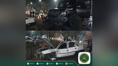 Изрображение 'В Ташкенте произошло ДТП с участием дорогой иномарки'