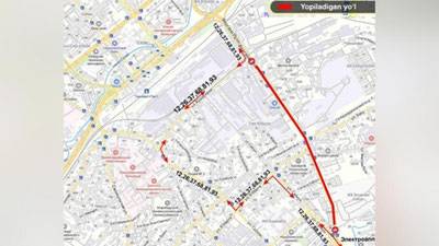Изрображение 'В Ташкенте 6 автобусных маршрутов изменят схему движения через улицу Фаргона йули'