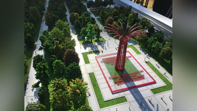 Изрображение 'Хокимият показал место для стелы в проекте комплекса "Истиклол" у ЦУМа (видео)'