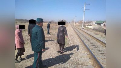 Изрображение 'В Самаркандской области школьник погиб, нечаянно зацепившись сумкой за поезд'