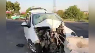 Изрображение 'В Самаркандской области "Spark" на полной скорости въехал в бордюр: водитель погиб (видео)'