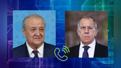 Изрображение 'Министры иностранных дел Узбекистана и России переговорили по телефону'