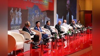 Изрображение 'Участники V международного Конгресса приняли традиционное обращение к Президенту Узбекистана'