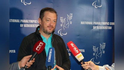 Изрображение 'Президент Международного Паралимпийского комитета прибыл в Ташкент'