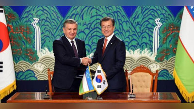 Изрображение 'Президент Узбекистана посетит Южную Корею в декабре'