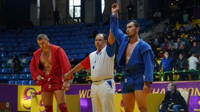 Изрображение 'Узбекские самбисты на домашнем первенстве мира заняли второе место'