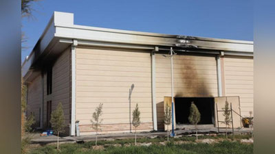 Изрображение 'В Кашкадарье горел склад текстильного предприятия (видео)'