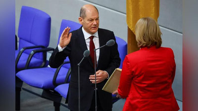 Изрображение 'Олаф Шольц официально вступил в должность канцлера Германии'