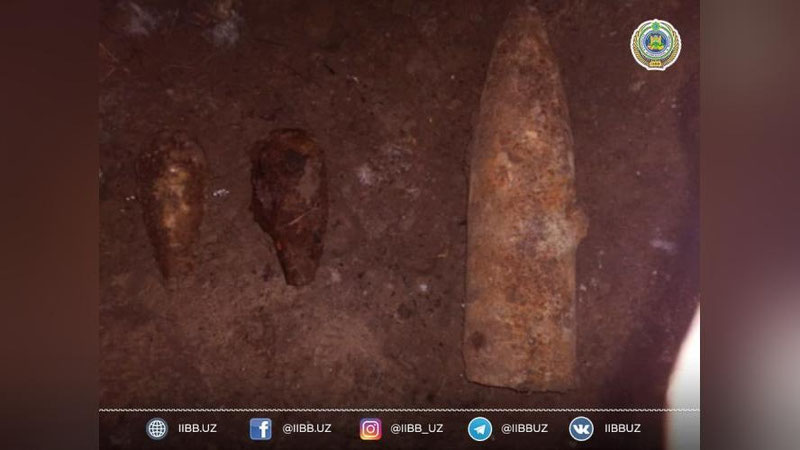 Изрображение 'На территории стройки в Ташкенте нашли два снаряда: комментарий ГУВД'