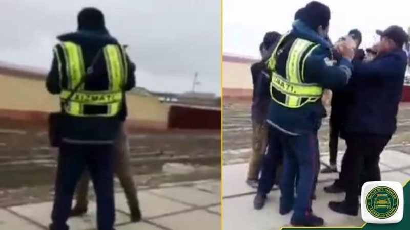 Изрображение 'В Навои водитель "Матиза" поколотил сотрудника ДПС: возбуждено уголовное дело'