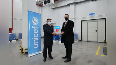 Изрображение 'ЮНИСЕФ передал Узбекистану оборудование для оснащения складов вакцин'