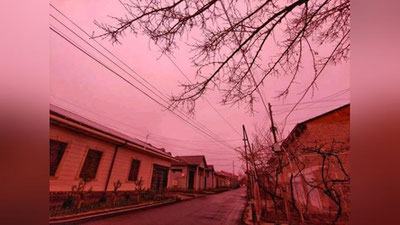 Изрображение 'Удивительный закат наблюдали в воскресенье самаркандцы (фото, видео)'