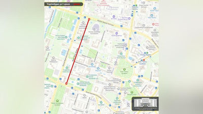 Изрображение 'В Ташкенте временно закрыт участок улицы Буюк Турон'