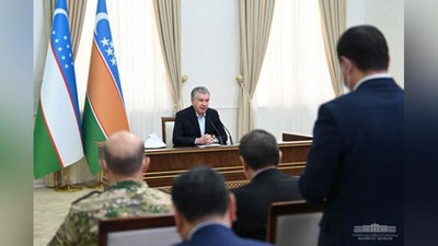 Изрображение 'В Нукусе глава государства заслушал отчет о мерах по обеспечению безопасности граждан'