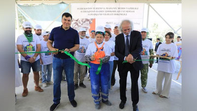 Изрображение 'В Самарканде открылся Международный скульптурный симпозиум'