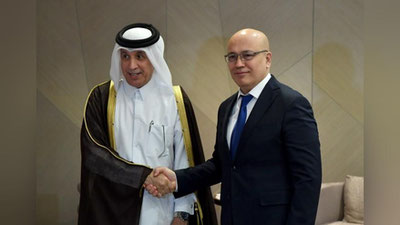 Изрображение 'Глава МИД Катара прибыл в Узбекистан'