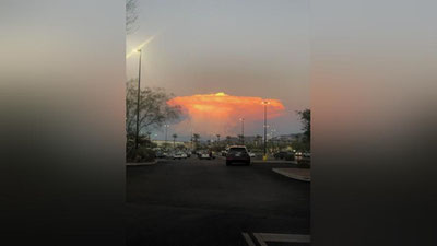 Изрображение 'Жителей Лас-Вегаса испугало облако в виде ядерного гриба (фото)'