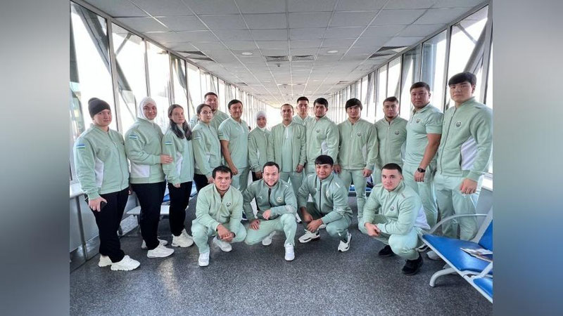 Изрображение 'Сборная Узбекистана по тяжёлой атлетике отправилась на чемпионат Азии в Бахрейн'