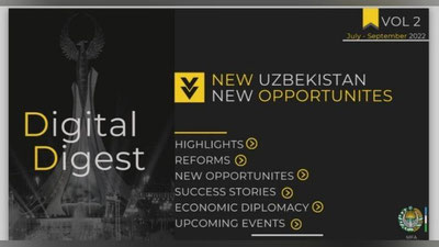 Изрображение 'МИД Узбекистана запускает цифровой дайджест в рамках экономической дипломатии'