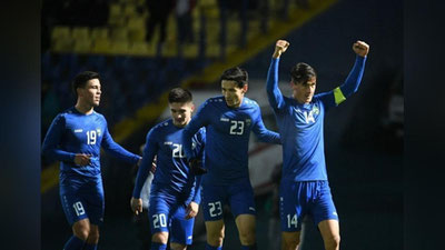 Изрображение 'Сборная Узбекистана выиграла товарищеский матч с Казахстаном'