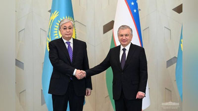 Изрображение 'В Ташкенте состоялась торжественная встреча Президента Казахстана (фото)'