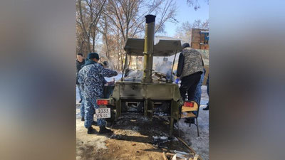 Изрображение 'К спасению замерзающих ташкентцев подключились МВД и Нацгвардия (фото)'