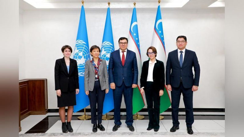 'Aziz Abduhakimov BMT  tizimidagi tashkilotlar vakillarini qabul qildi'ning rasmi