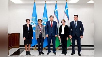 'Aziz Abduhakimov BMT  tizimidagi tashkilotlar vakillarini qabul qildi'ning rasmi