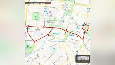 Изрображение 'В связи с массовым забегом в Ташкенте закроют ряд улиц'